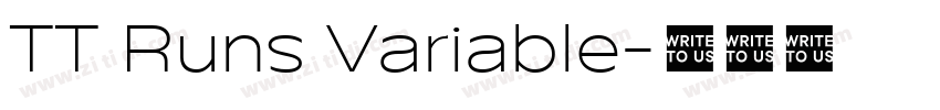 TT Runs Variable字体转换